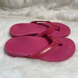 Vionic High Tide hot pink thong sandals arch support size 10